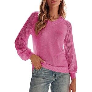 Dokotoo Casual Long Sleeve Knit Sweater Barbie Chic Cute Coquette SZ 2XL:NWOT